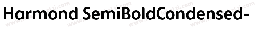 Harmond SemiBoldCondensed字体转换